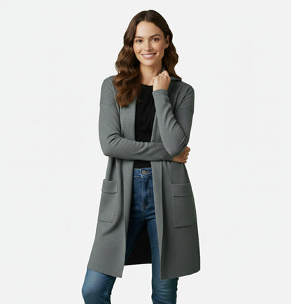 Dorevelle | Women’s Long Knit Cardigan – Effortless Layered Elegance