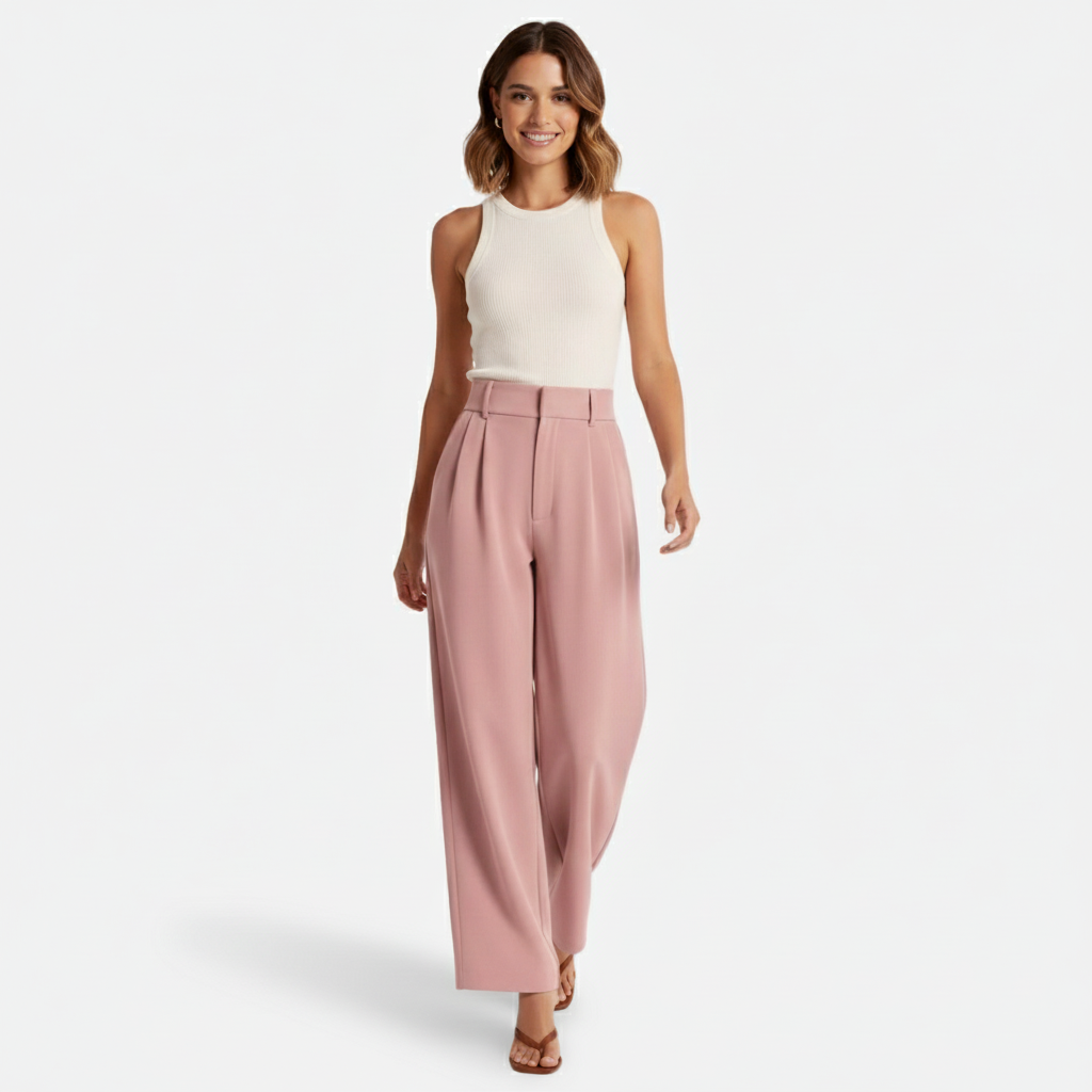 Dorevelle | Women’s High Waist Wide-Leg Trousers – Elegant Tailored Comfort