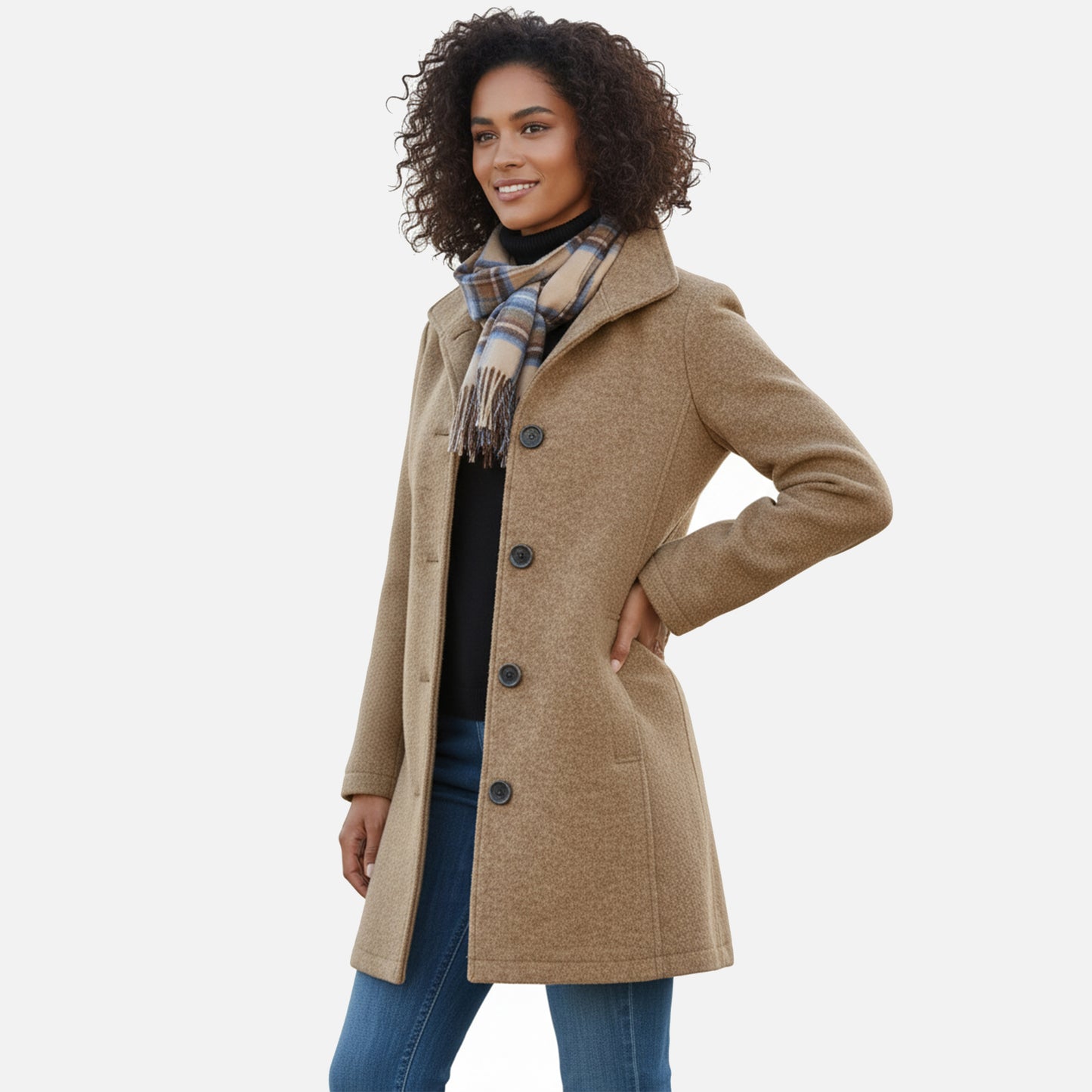 Dorevelle | Women’s Wool Blend Coat – Winter Timeless Grandeur