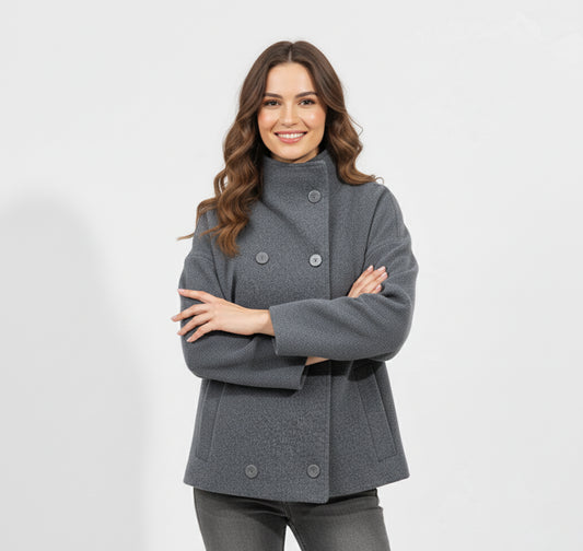 Dorevelle | Women’s Tailored Short Coat – Modern Minimal Grace