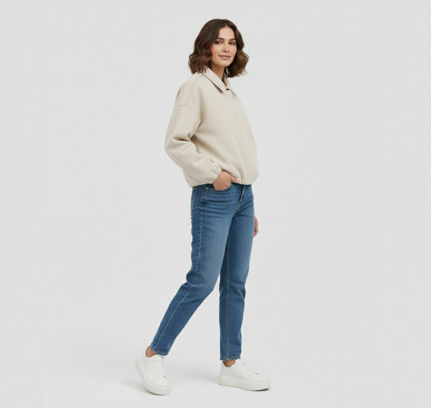Dorevelle | Women’s Suede Notched Jacket – Modern Vintage Flair