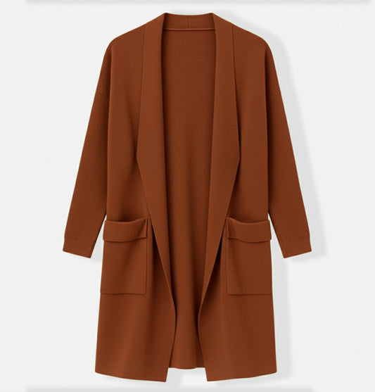 Dorevelle | Women’s Long Knit Cardigan – Effortless Layered Elegance