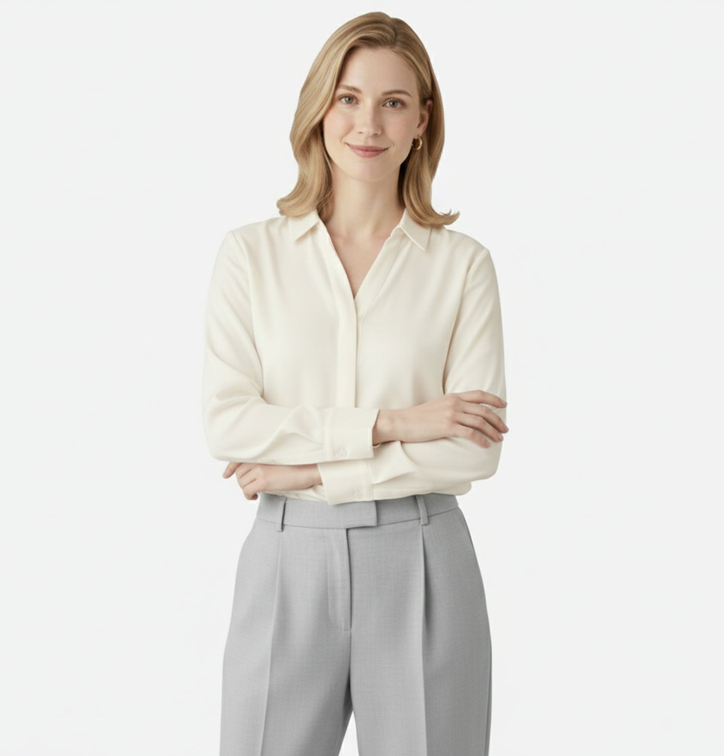 Dorevelle | Women’s Long-Sleeve Blouse – Effortless Classic Grace