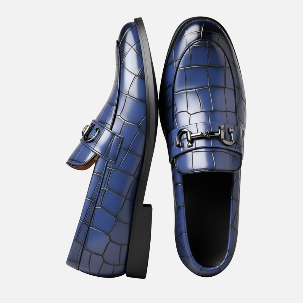 Dorevelle | Men’s Penny Loafers – Round Toe Vintage Style