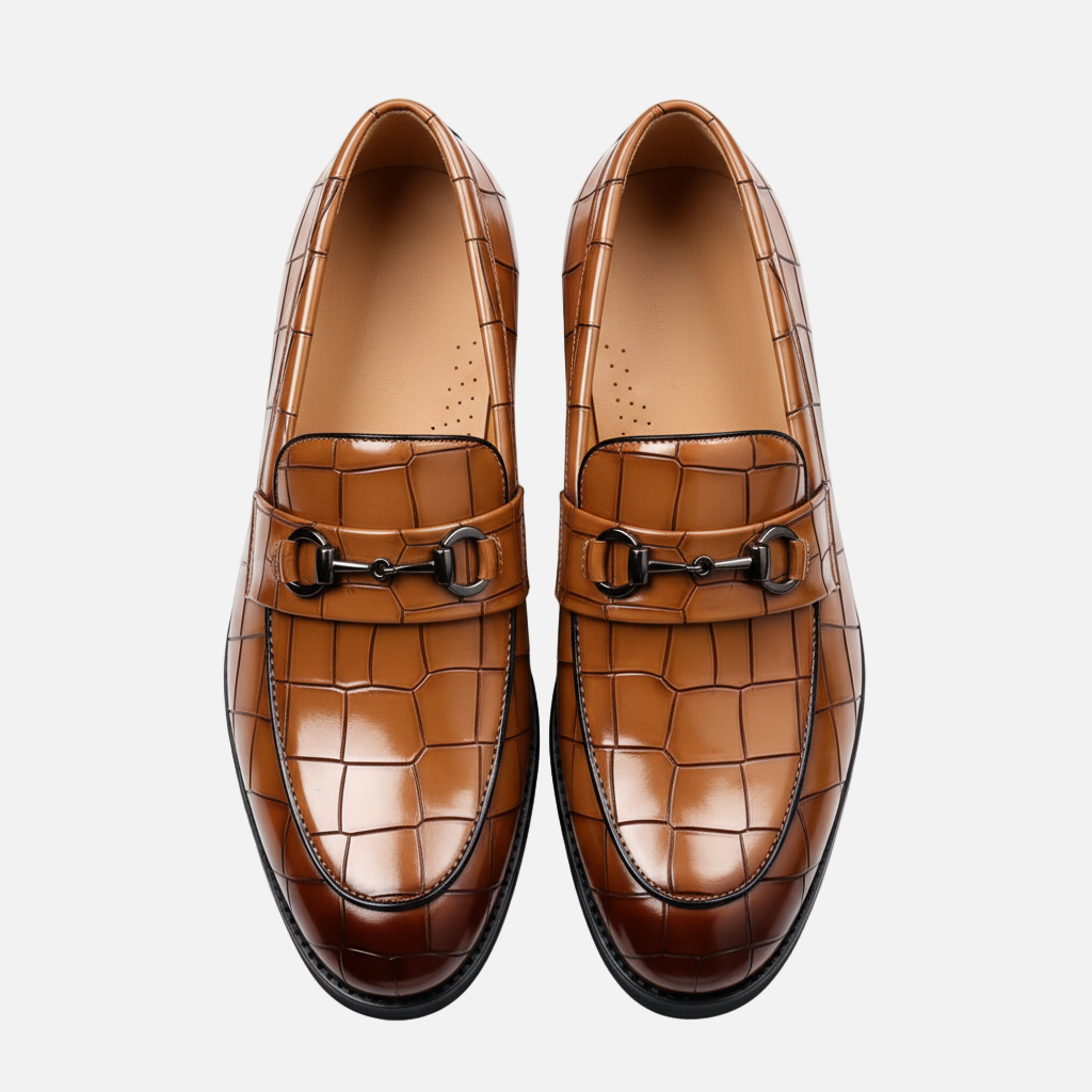 Dorevelle | Men’s Penny Loafers – Round Toe Vintage Style
