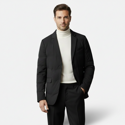 Dorevelle | Men’s Quilted Blazer Jacket – Lightweight Casual Outerwear