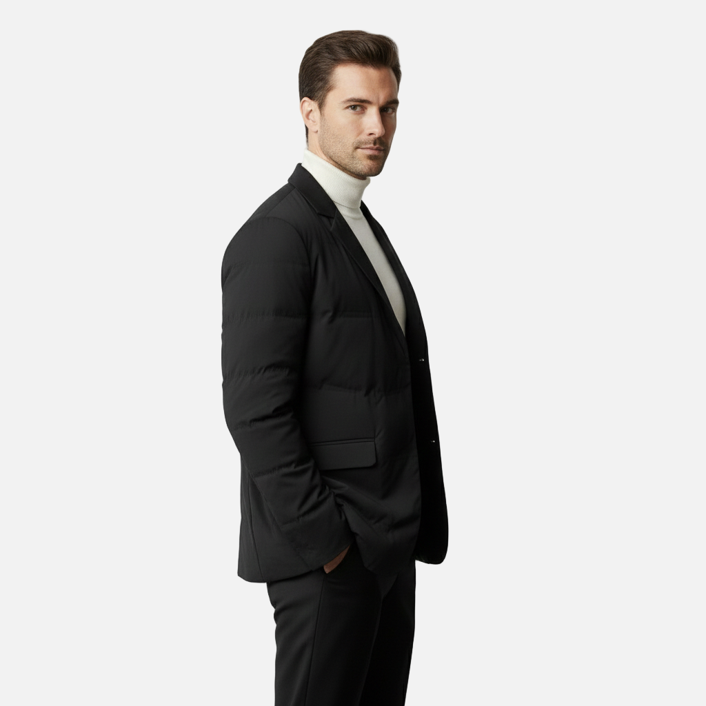 Dorevelle | Men’s Quilted Blazer Jacket – Lightweight Casual Outerwear