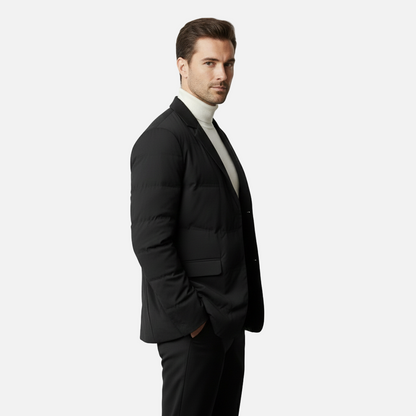 Dorevelle | Men’s Quilted Blazer Jacket – Lightweight Casual Outerwear