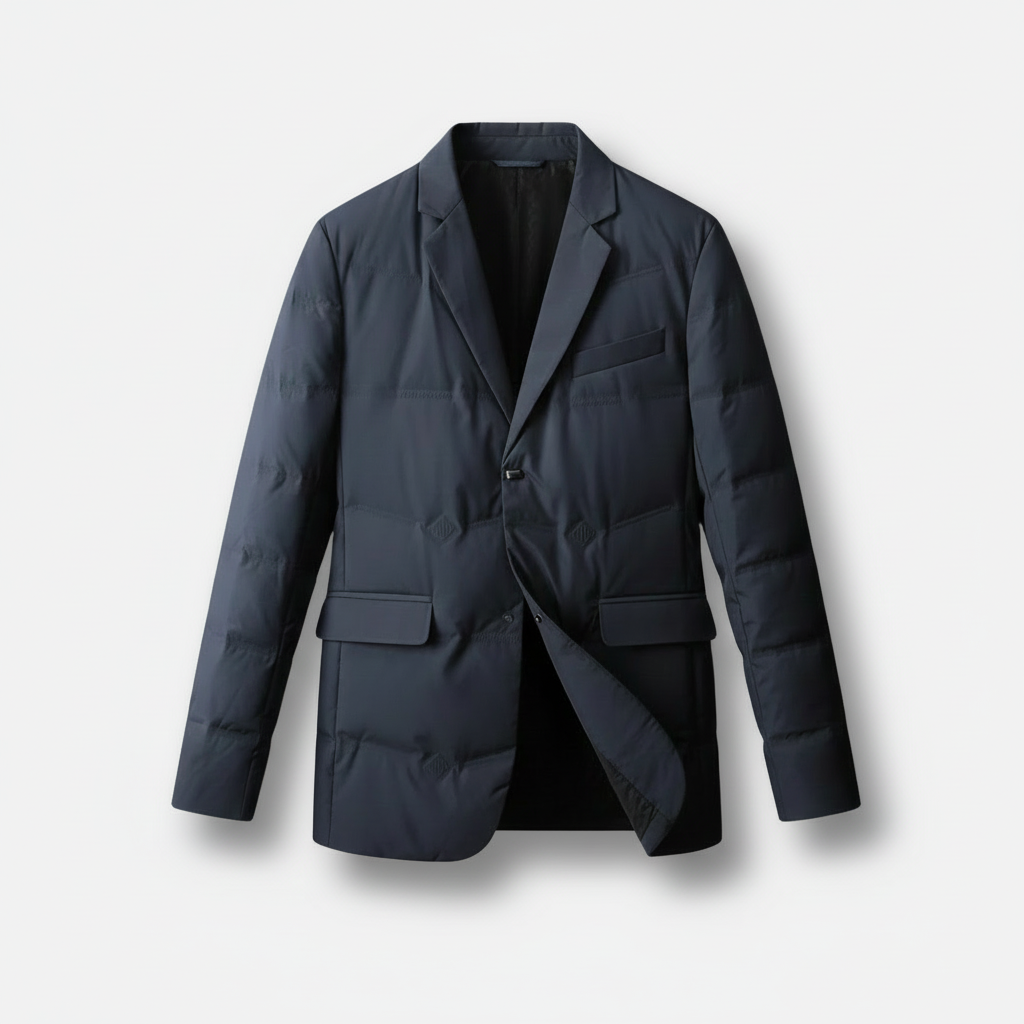 Dorevelle | Men’s Quilted Blazer Jacket – Lightweight Casual Outerwear