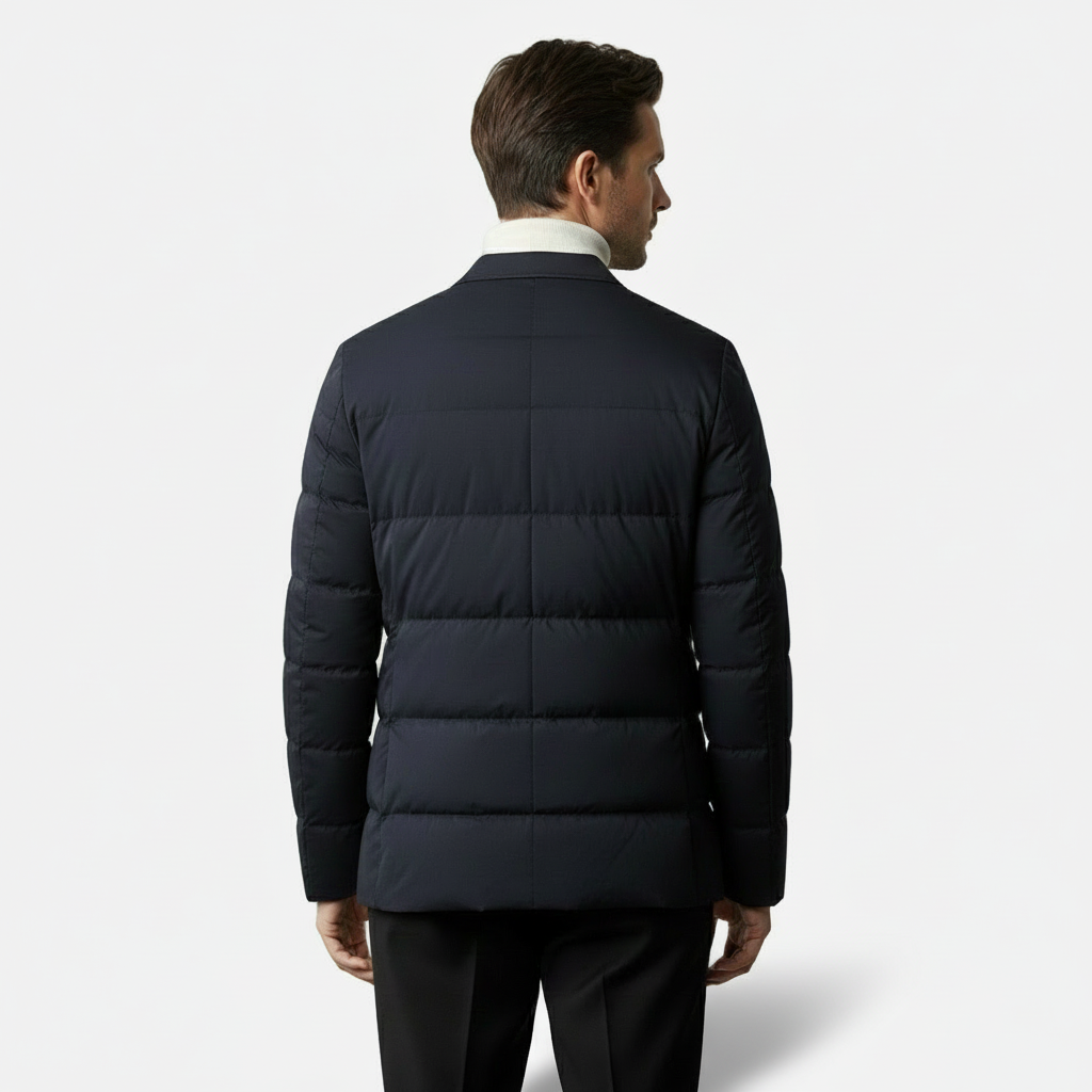 Dorevelle | Men’s Quilted Blazer Jacket – Lightweight Casual Outerwear