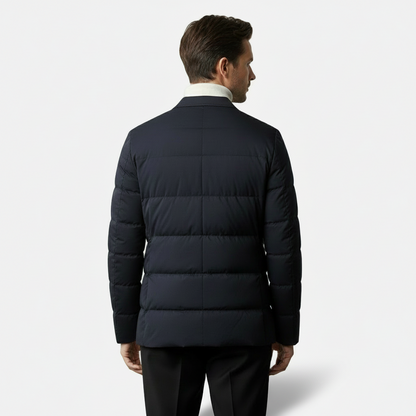 Dorevelle | Men’s Quilted Blazer Jacket – Lightweight Casual Outerwear