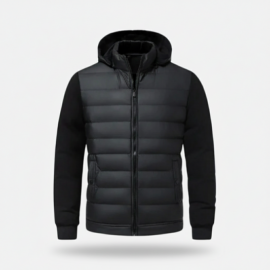 Dorevelle | Men’s Quilted Hooded Jacket – Warm Puffer Coat