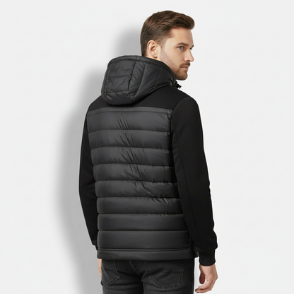 Dorevelle | Men’s Quilted Hooded Jacket – Warm Puffer Coat
