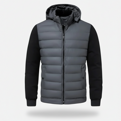Dorevelle | Men’s Quilted Hooded Jacket – Warm Puffer Coat