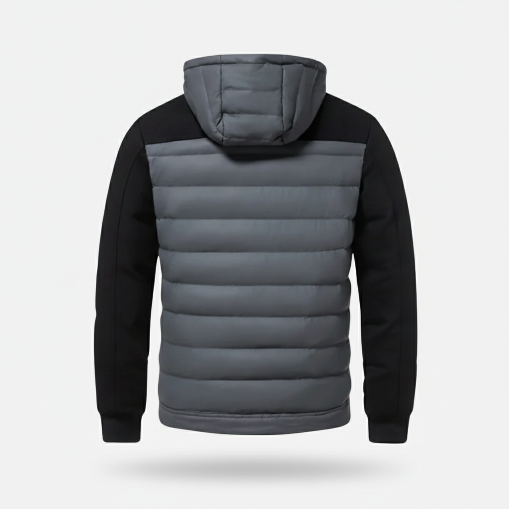 Dorevelle | Men’s Quilted Hooded Jacket – Warm Puffer Coat