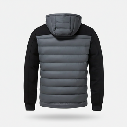 Dorevelle | Men’s Quilted Hooded Jacket – Warm Puffer Coat