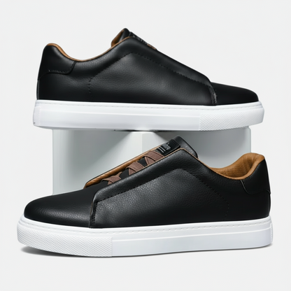 Dorevelle | Men’s Slip-On Leather Sneakers – Casual Comfort Shoes