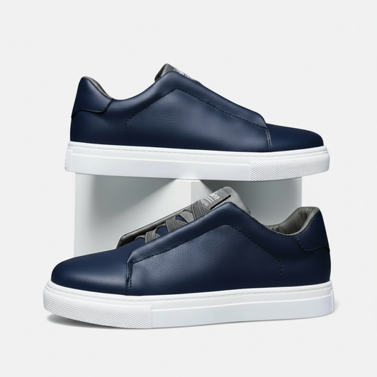 Dorevelle | Men’s Slip-On Leather Sneakers – Casual Comfort Shoes