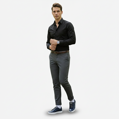 Dorevelle | Men’s Slip-On Leather Sneakers – Casual Comfort Shoes