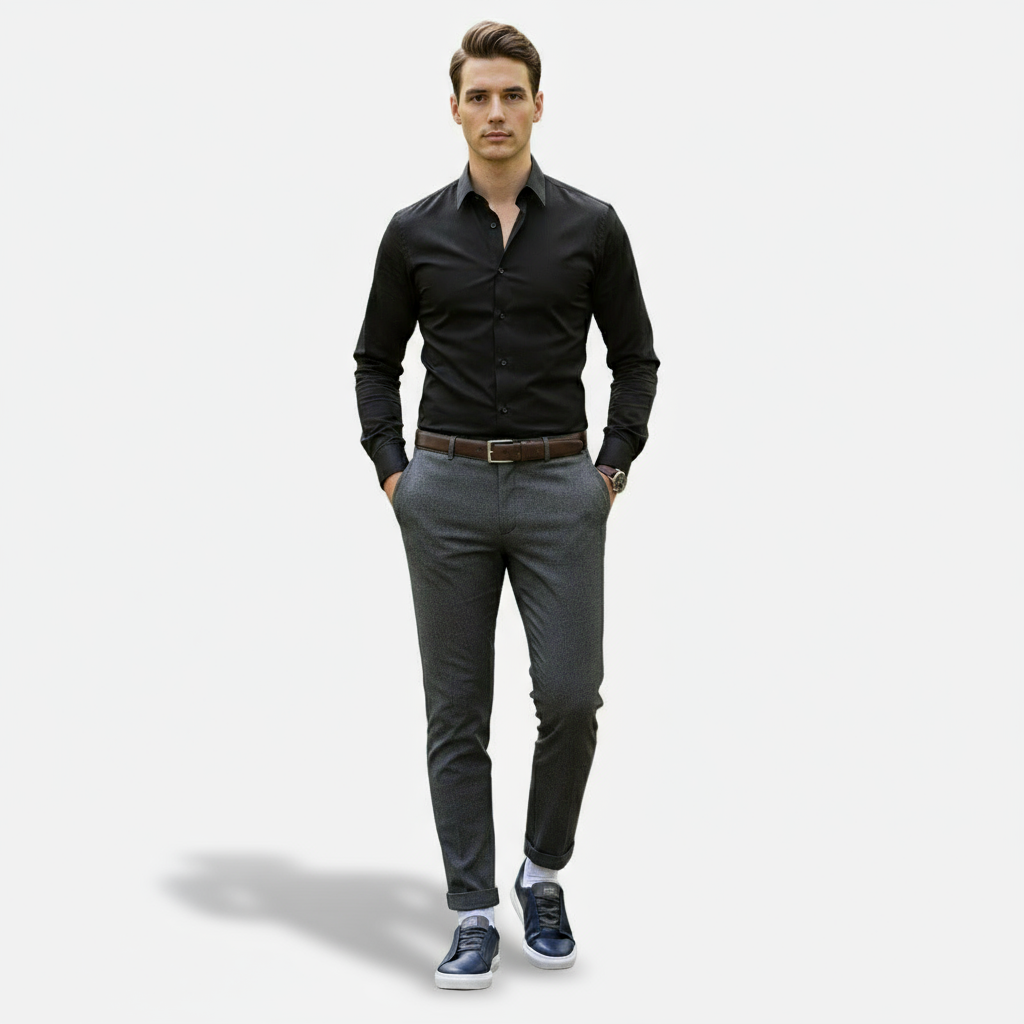 Dorevelle | Men’s Slip-On Leather Sneakers – Casual Comfort Shoes