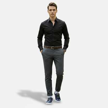 Dorevelle | Men’s Slip-On Leather Sneakers – Casual Comfort Shoes