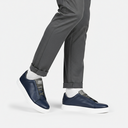 Dorevelle | Men’s Slip-On Leather Sneakers – Casual Comfort Shoes