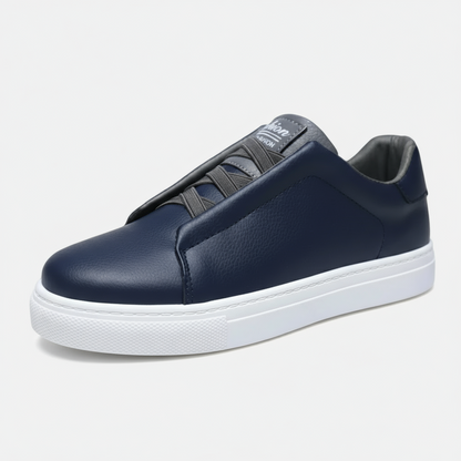Dorevelle | Men’s Slip-On Leather Sneakers – Casual Comfort Shoes