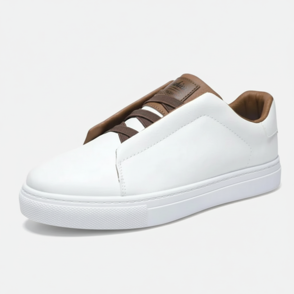 Dorevelle | Men’s Slip-On Leather Sneakers – Casual Comfort Shoes