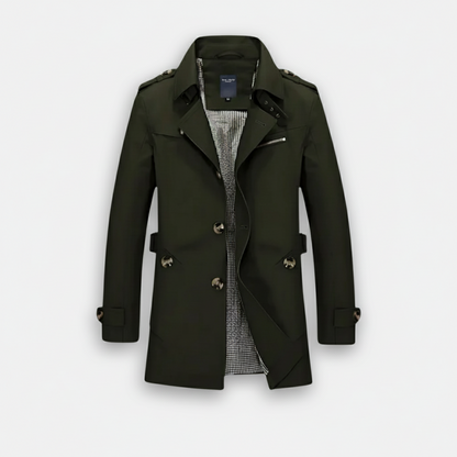Dorevelle | Men’s Trench Coat – Classic Single Breasted Design