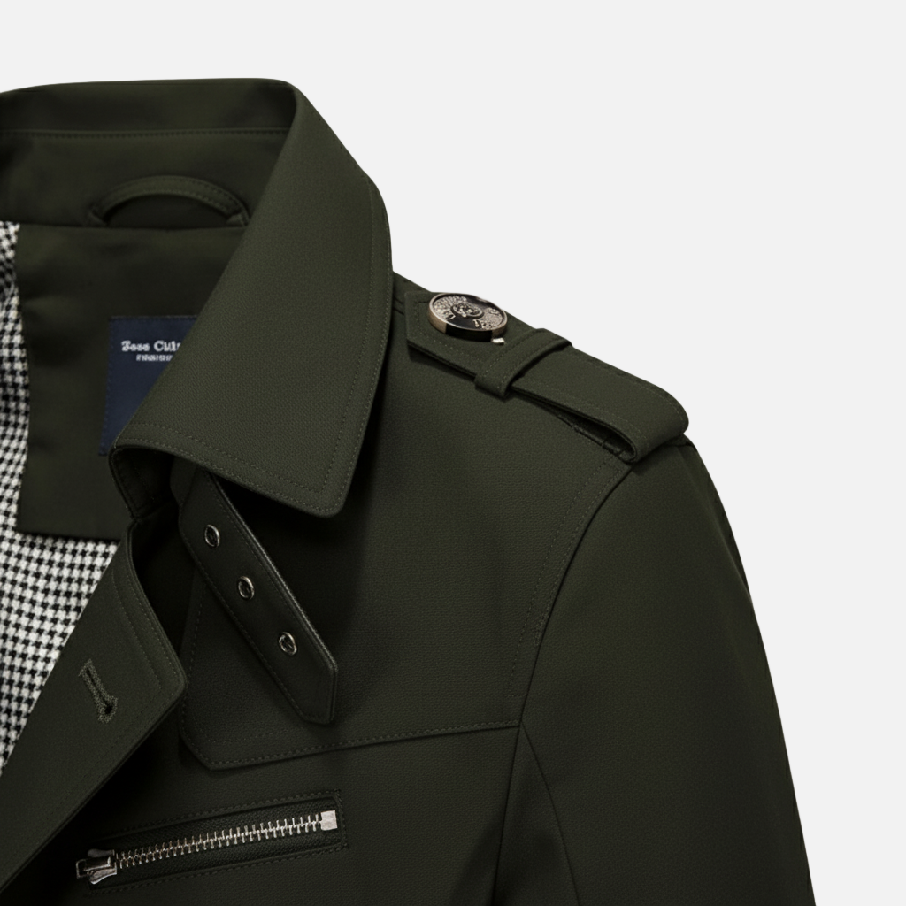 Dorevelle | Men’s Trench Coat – Classic Single Breasted Design