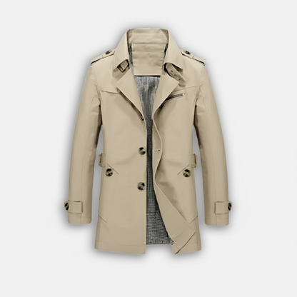 Dorevelle | Men’s Trench Coat – Classic Single Breasted Design