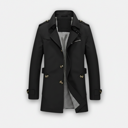 Dorevelle | Men’s Trench Coat – Classic Single Breasted Design