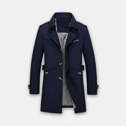 Dorevelle | Men’s Trench Coat – Classic Single Breasted Design