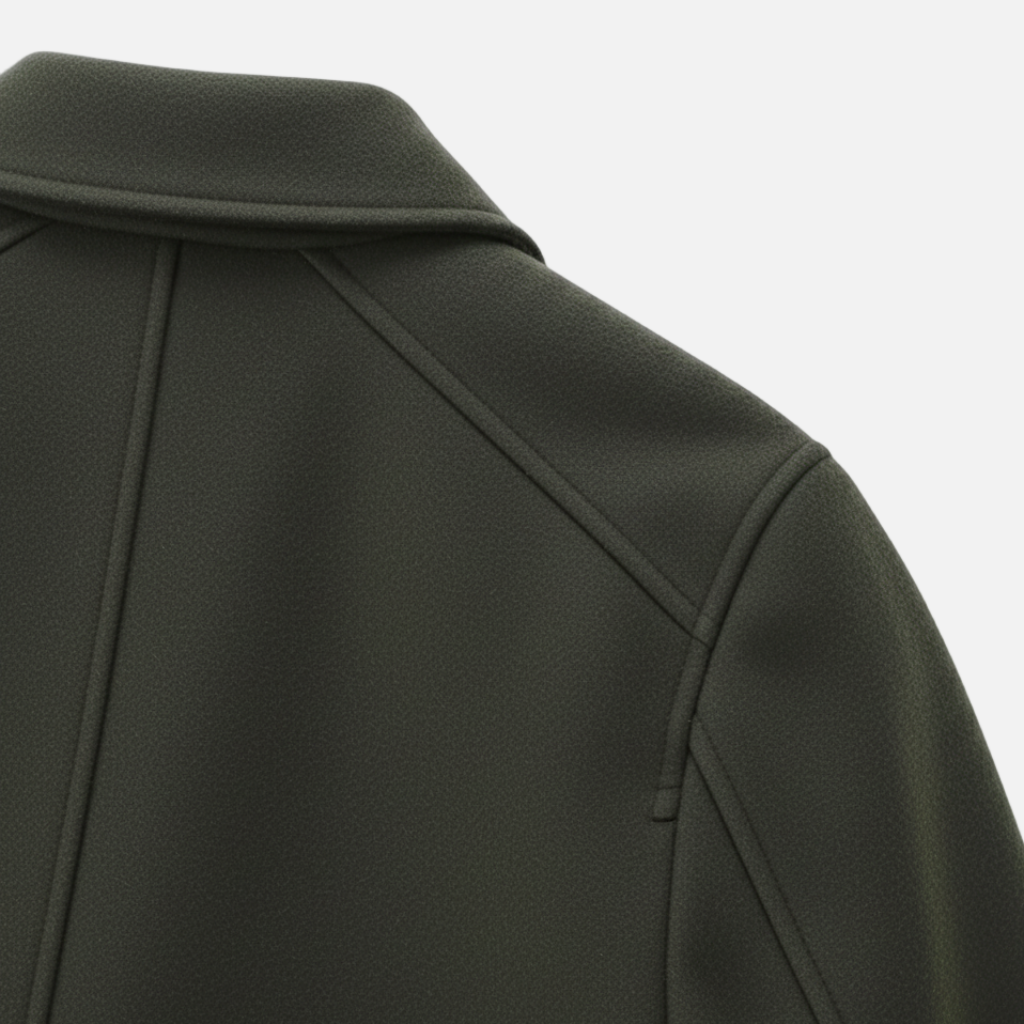 Dorevelle | Women’s Wool Blend Utility Jacket – Zip Up Short Coat