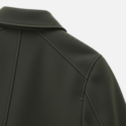 Dorevelle | Women’s Wool Blend Utility Jacket – Zip Up Short Coat