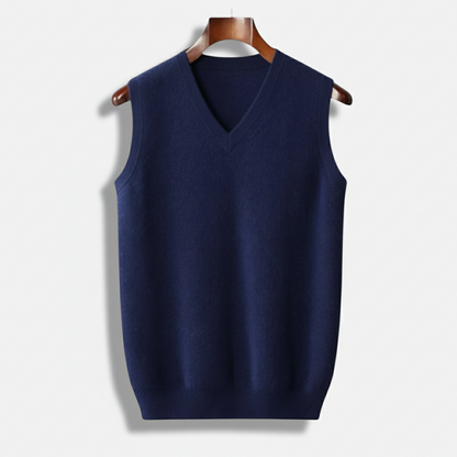 Dorevelle | Men’s V-Neck Knitted Sweater Vest – Casual & Smart Outfit Layer