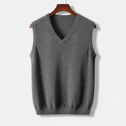 Dorevelle | Men’s V-Neck Knitted Sweater Vest – Casual & Smart Outfit Layer