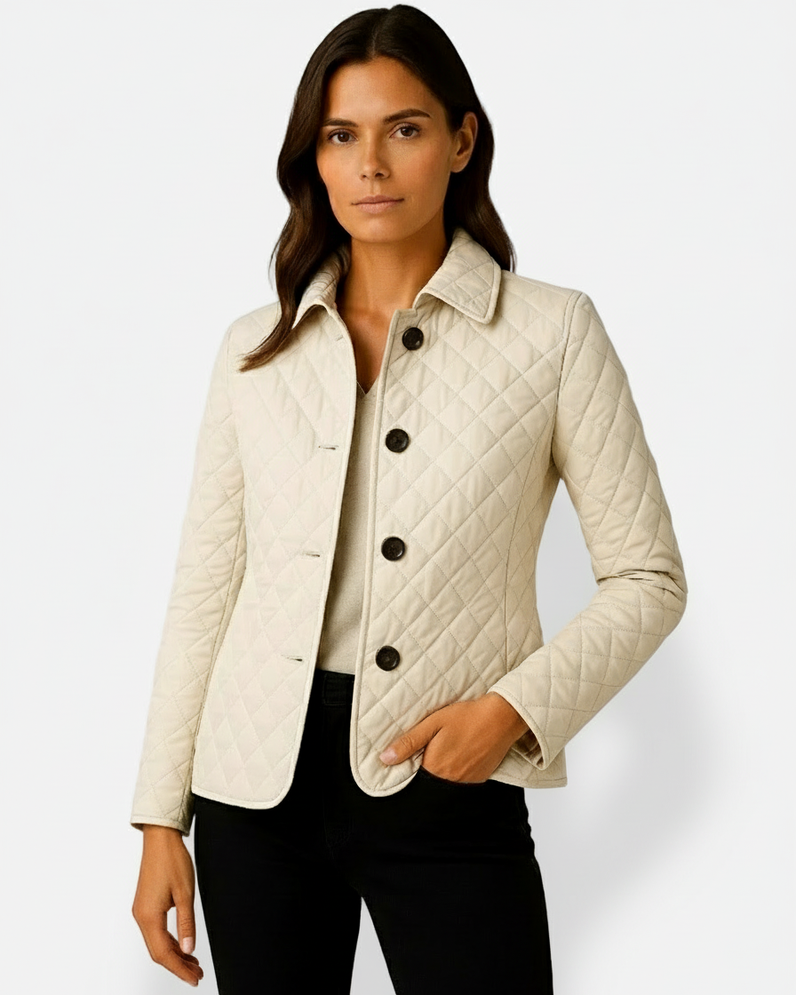 Dorevelle | Women’s Puffer Lightweight Quilted Jacket – Timeless Button-Up Style