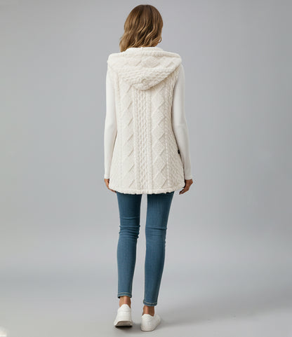 Dorevelle | Women’s Hooded Vest Coat – Elegant All-Season Layering