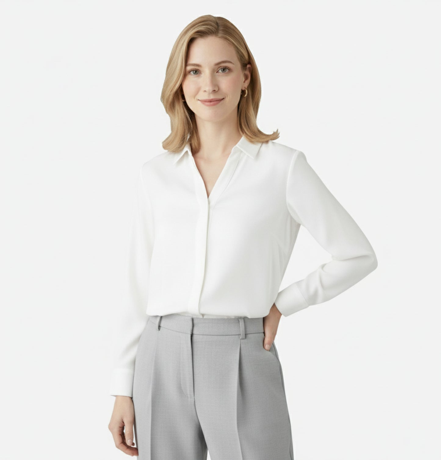 Dorevelle | Women’s Long-Sleeve Blouse – Effortless Classic Grace