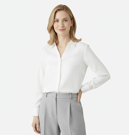 Dorevelle | Women’s Long-Sleeve Blouse – Effortless Classic Grace