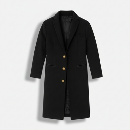 Dorevelle | Men’s Wool-Blend Overcoat – Classic Button Front