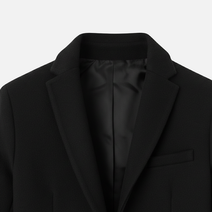 Dorevelle | Men’s Wool-Blend Overcoat – Classic Button Front