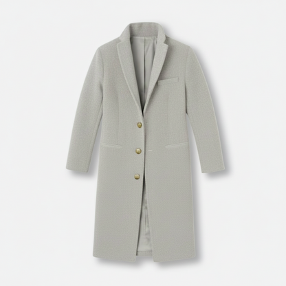Dorevelle | Men’s Wool-Blend Overcoat – Classic Button Front