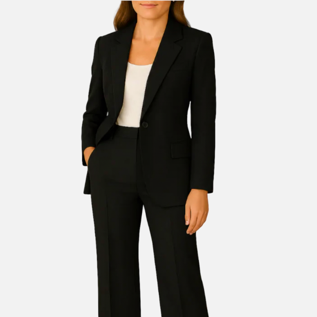 Dorevelle | Women’s Workwear Suit Set – Tailored Blazer & Straight-Leg Pants