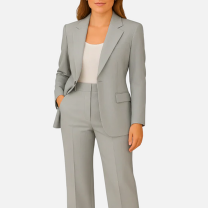 Dorevelle | Women’s Workwear Suit Set – Tailored Blazer & Straight-Leg Pants