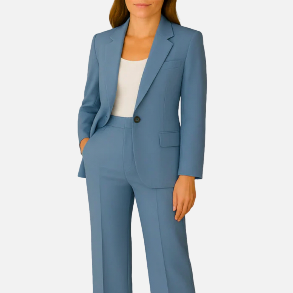 Dorevelle | Women’s Workwear Suit Set – Tailored Blazer & Straight-Leg Pants
