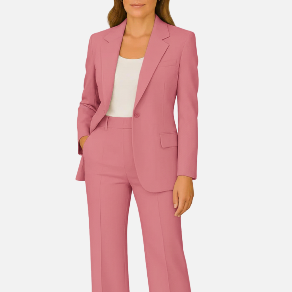 Dorevelle | Women’s Workwear Suit Set – Tailored Blazer & Straight-Leg Pants