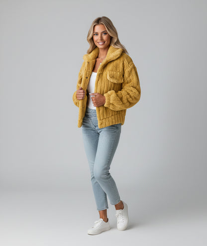 Dorevelle | Teddy Comfort Jacket – Soft & Stylish Layer