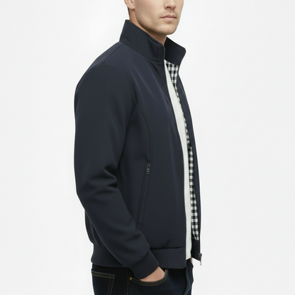 Dorevelle | Men’s Lightweight Casual Jacket – Zip Closure Stand Collar